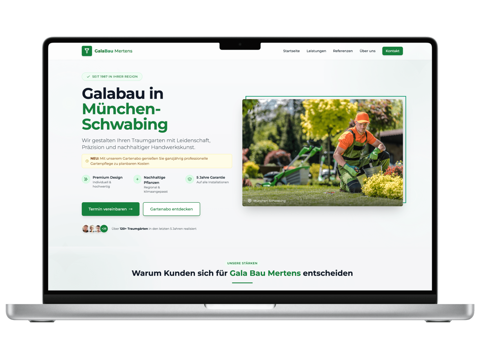Erfolgreiche Galabau-Webpräsenz